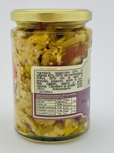 Spina Sapori di Puglia Melanzane a filetti Auberginenscheiben mit nativem Olivenöl extra 330 g