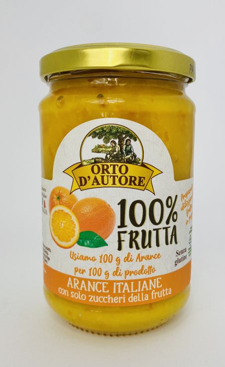 Orto d'autore Italian premium orange jam 100% fruit 230g