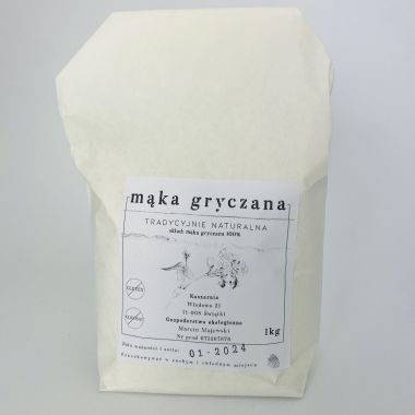 Mąka gryczana niepalona bezglutenowa 1 kg