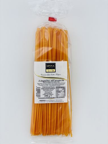 Spina Sapori handwerkliche italienische Linguine orange Nudeln 250 g